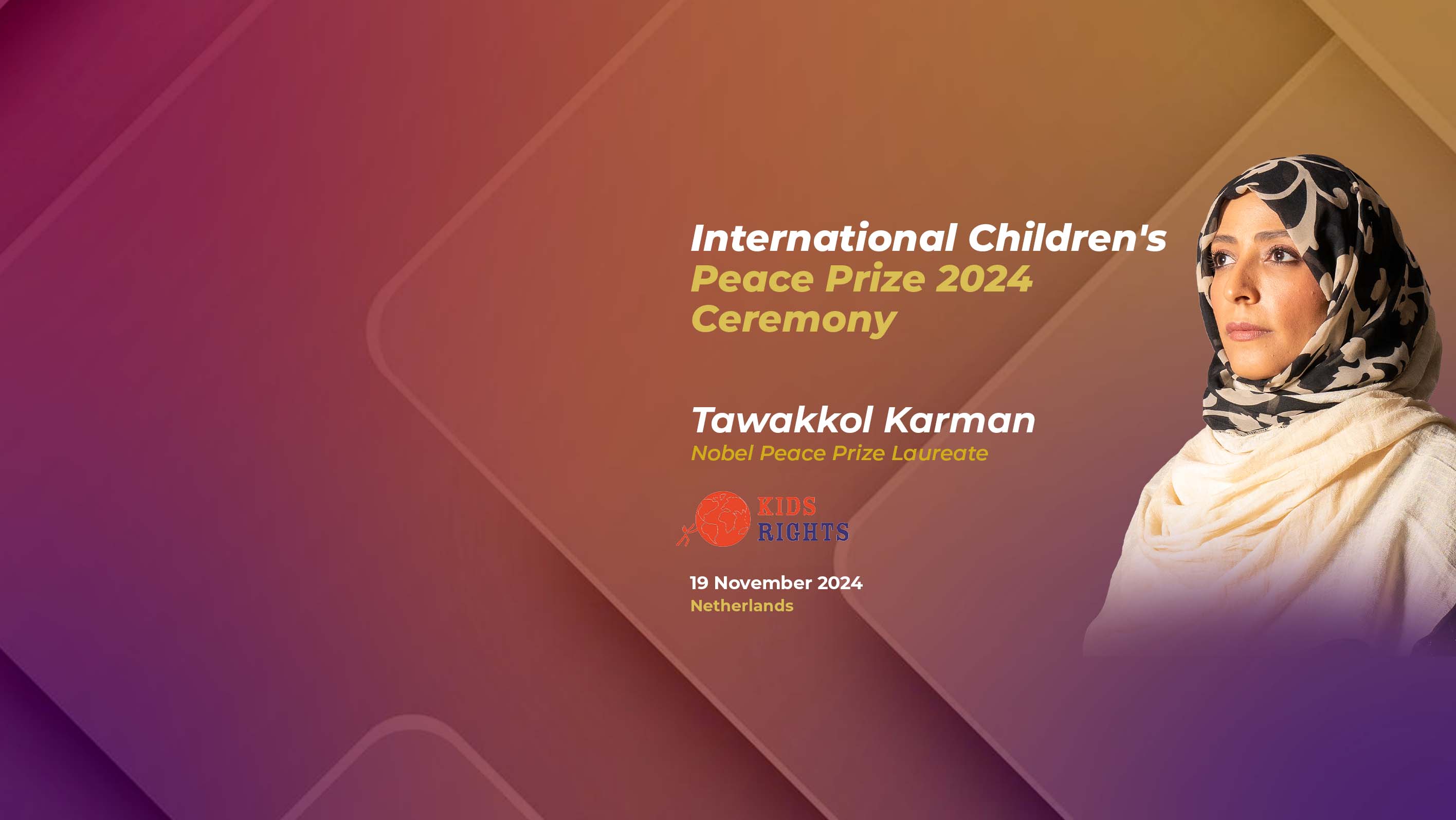 Tawakkol Karman to attend 2024 International Children's Peace Prize Ceremony